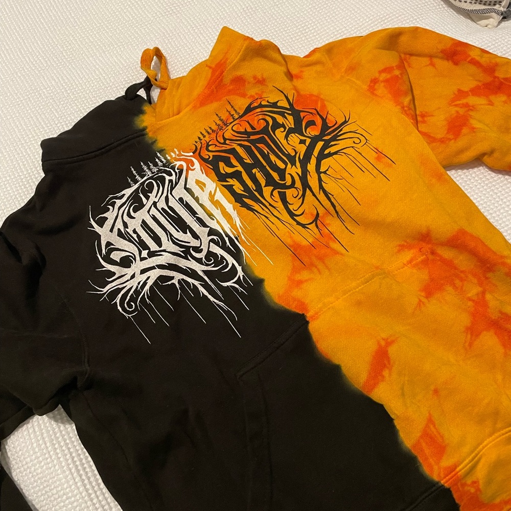 Shibori threads Lorna shore hoodie